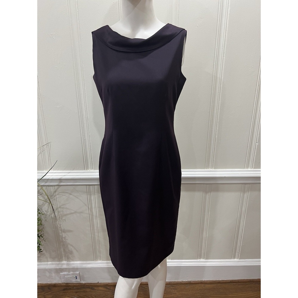 Amelia New York Women's Eggplant Purple Sleeveless Pencil Dress Size 4